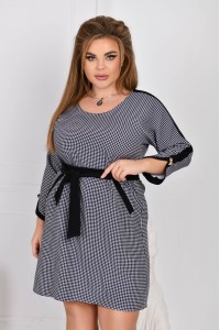 Сукня вище колін гусяча лапка | ba-01777