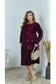 Фиолетовый костюм: туника и юбка | ba-01826