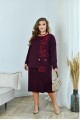 Фиолетовый костюм: туника и юбка | ba-01826