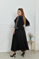 Черный костюм: юбка и кофта | ba-01848