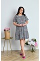 Короткое легкое платье в полоску | ba-01873