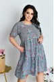 Короткое легкое платье в полоску | ba-01873