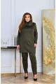 Зеленый костюм из ангоры: Туника и брюки. | ba-01994